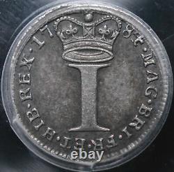 1784 Grande-bretagne 1 Penny George III (argent) Pcgs Au58