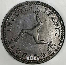 1786 Ngc Au 53 Ile De Man Penny George III Grande-bretagne Coin (20042301c)