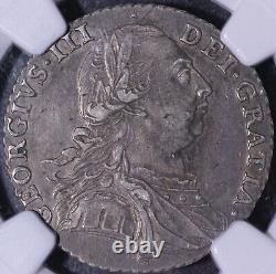 1787 Grande-Bretagne 1 Shilling NGC XF45 / Coeurs et Arrêts / KM#607.2, Sp#3746