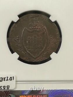 1792 Grande-bretagne Dh-48 Lothian Edimbourg 1/2 Penny Conder Token Ngc Ms 62 Bn