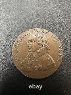 1793 Manchester, demi-penny Trade Token Grande-Bretagne Frederick Duke