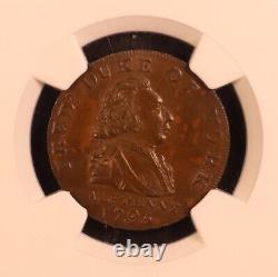 1795 Grande-Bretagne Duc d'York Middlesex Conder Demi-Penny Token- NGC MS64 BN