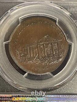 1795 Grande-bretagne Dh-480 Middlesex 1/2 Penny Conder Token Pcgs Ms64bn