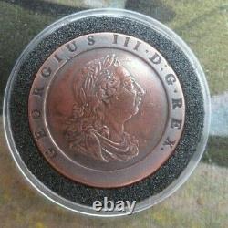 1797 Cartwheel 2 Penny Coin King George I Soho Mint Avec Capsule Cc4