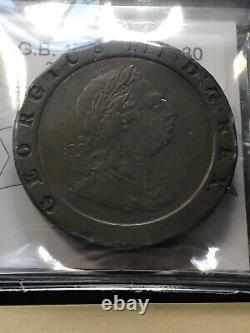 1797 Grande-Bretagne, 2 pence, Cartwheel, Coin Mart Gradué VF-30 KM# 619