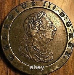 1797 Grande-bretagne George IIII Cartwheel Penny Coin Excellent Exemple