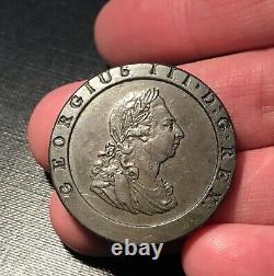 1797 Roi George III Roue Penny 10 Feuilles Superbe