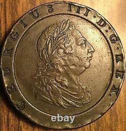 1797 Uk GB Grande-bretagne George III Cartwheel Twopence Coin