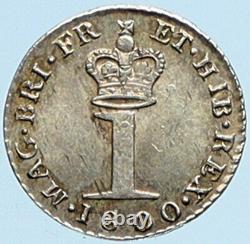 1800 Royaume-uni Grande-bretagne Royaume-uni King George III Argent Penny Coin I97581