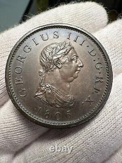 1806 Grande-Bretagne Pièce d'un Penny de Qualité Supérieure BU