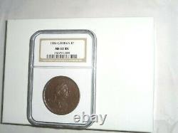 1806 Grande-bretagne 1p Grand Penny Coin Classé Ngc Ms 62 Bn George III Britannia