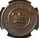1811 Grande-bretagne 1 Penny Birmingham Crown Copper Company Ngc À Propos De Unc 53 Bn