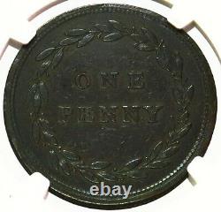 1811 Grande-bretagne 1 Penny Voile Conder Winder Token Withers 1618 Ngc Au 53 Br