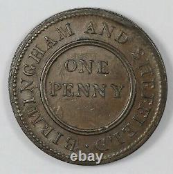 1812 Grande-bretagne Warwickshire Birmingham & Sheffield Copper Co Penny Token