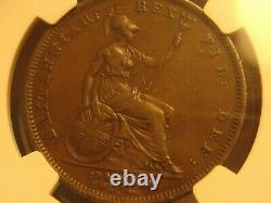 1826 Grande-bretagne Penny, William Iv, Type A, Ngc Xf45bn Nice