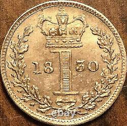 1830 George IV Grande-bretagne Maundy Argent Penny Choix Superbe