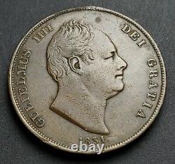 1831 Grande-bretagne Penny, William IV Gulielmus IIII Dei Gratia Royaume-uni