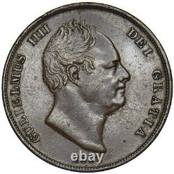 1831 Penny William IV British Copper Coin Nice