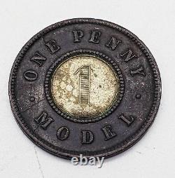 1840 Royaume-uni (grande-bretagne) J. Moore Bi-métallique Modèle Penny