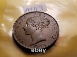 1841 Grande-bretagne Demi-penny Coin Idm113