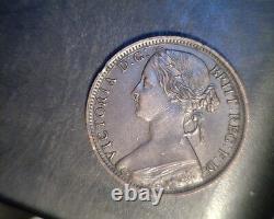 1863 Grande-bretagne, Un Penny, Bronze Très Élevé (uk-318)
