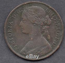 1867 Grande-bretagne La Reine Victoria 1j / Un Penny Pièce