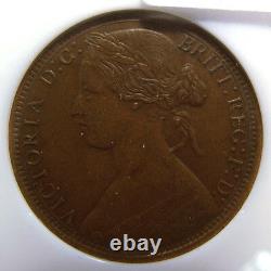 1873 Grande-bretagne 1 Penny Slabbed Au 58