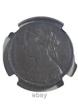 1873 Grande-bretagne Penny Classé Au50bn Par Ngc