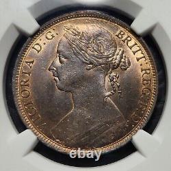 1884 Grande-Bretagne Penny NGC MS64RB