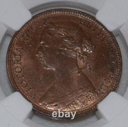 1886 Grande-Bretagne Demi-Penny Noté par NGC comme MS 63 RB