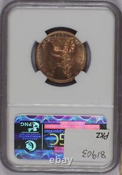 1887 Grande-Bretagne 1/2 Penny NGC MS65 Rouge. Livraison gratuite