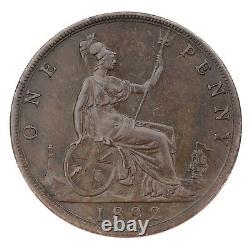 1892 Grande-bretagne 1 Penny In Xf Condition Lamination Erreur Km #755
