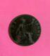 1896 One Penny 1d Tête Veiled Coin Reine Victoria Grande-bretagne