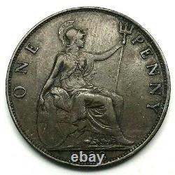 1898 Grande-bretagne- Victoria One Penny Bronze Coin- Km# 790 #2