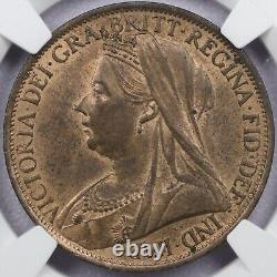 1900 Grande-Bretagne Penny NGC MS 64 RB