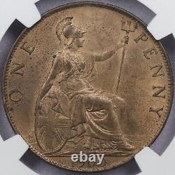 1900 Grande-Bretagne Penny NGC MS 64 RB