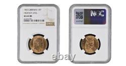 1902 Grande-Bretagne Roi Edouard VII 1/2 Penny Haut Niveau de la Mer NGC MS 64 RB