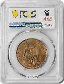 1902 Grande-bretagne 1 Penny Ms64rb Pcgs