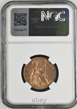 1911 Grande-Bretagne 1/2 Penny NGC MS 64 RD