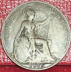1915 Grande-bretagne Roi George V Penny Bronze Coin Km# 810