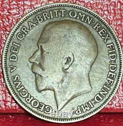 1915 Grande-bretagne Roi George V Penny Bronze Coin Km# 810