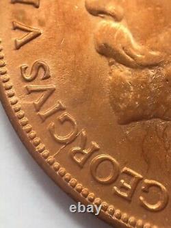 1918-KN Grande-Bretagne Un Penny, Date Rare, Monnaie du Roi Britannique Norton Mint KM# 810