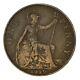 1919 K. N. Grande-bretagne 1 Penny Vf+ #