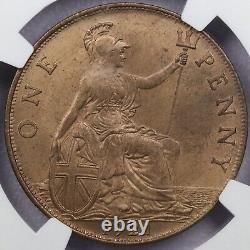 1921 Grande-Bretagne Penny NGC MS 64 RB