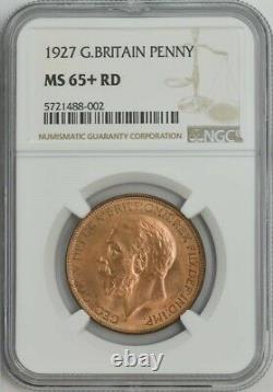 1927 Grande-bretagne Penny Ms65+ Rd Ngc 943553-33