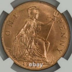1927 Grande-bretagne Penny Ms65+ Rd Ngc 943553-33