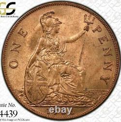 1936 Grande-Bretagne Penny PCGS MS64 RD Détails magnifiques et rare dans cette qualité