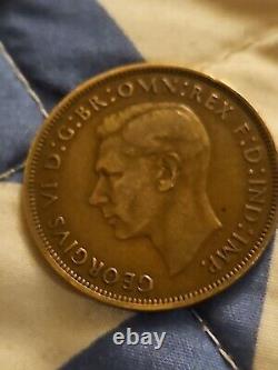 1940 Grande-Bretagne Un Penny George VI TRÈS RARE