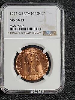 1964 Grande-bretagne Penny Ngc Mme 66 Rd