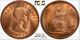 1967 Grande-bretagne Un Penny Pcgs Ms64rd Magnifique Tonned Coin Low Pop